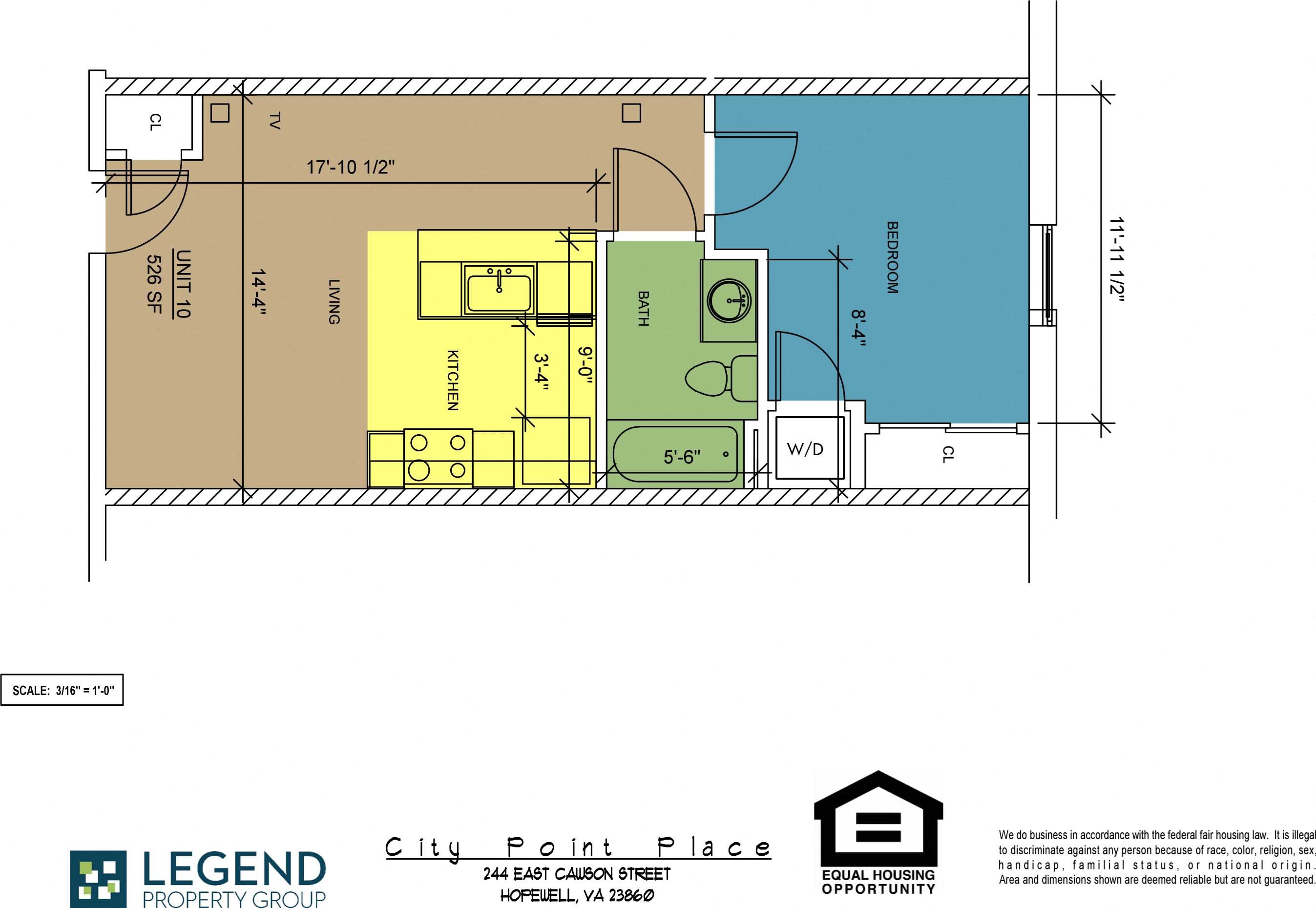 Floorplan City Point Place Unit 10 Floorplan City Point Place Unit 10